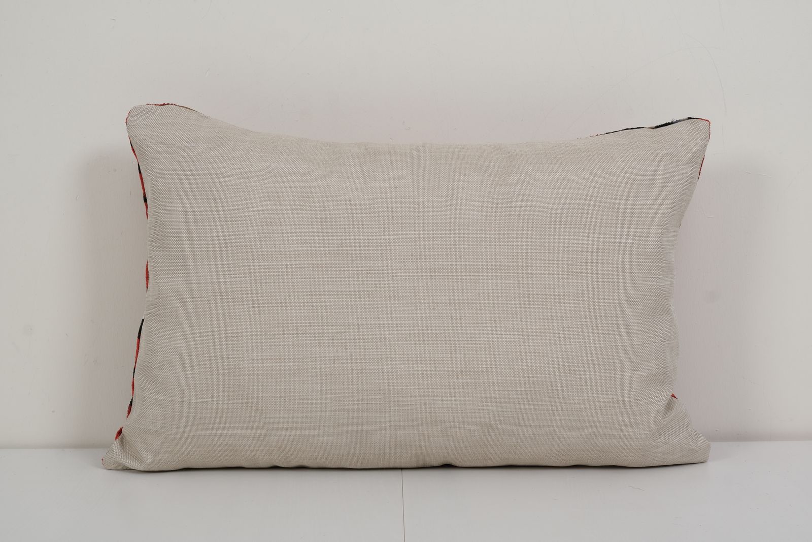16" X 24" Ikat Eye Red Pillow Pillow Cover   Silk Ethnic Velvet Lumbar Pillow Cover   Ethnic Decorative Pillow   Velvet Ikat Pillow photo for sale