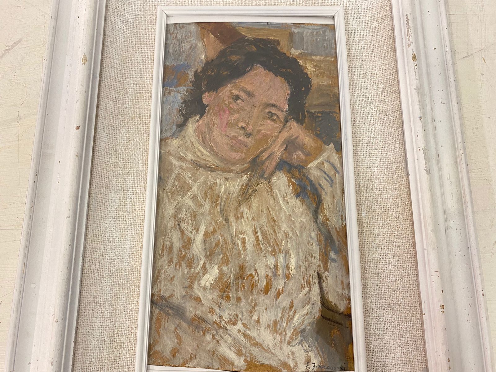 1970s Italian Portrait Painting photo buy