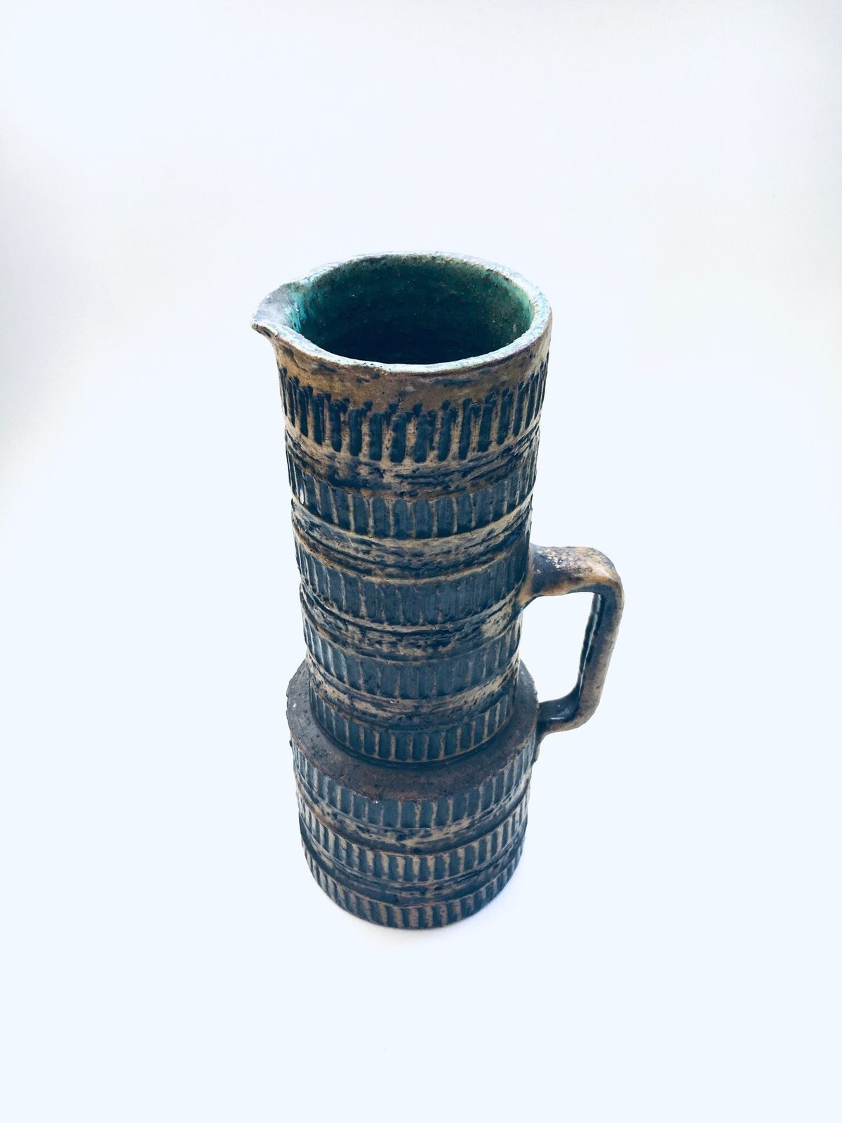Vintage Spara Schamotte Keramik Studio Art Pottery Vase, W Germany 1960's photo furniture
