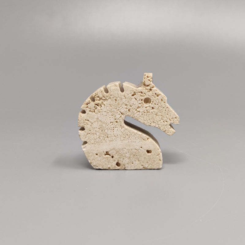 1970s Original Travertine Horse Sculpture By Enzo Mari For F.Lli Mannelli photo furniture