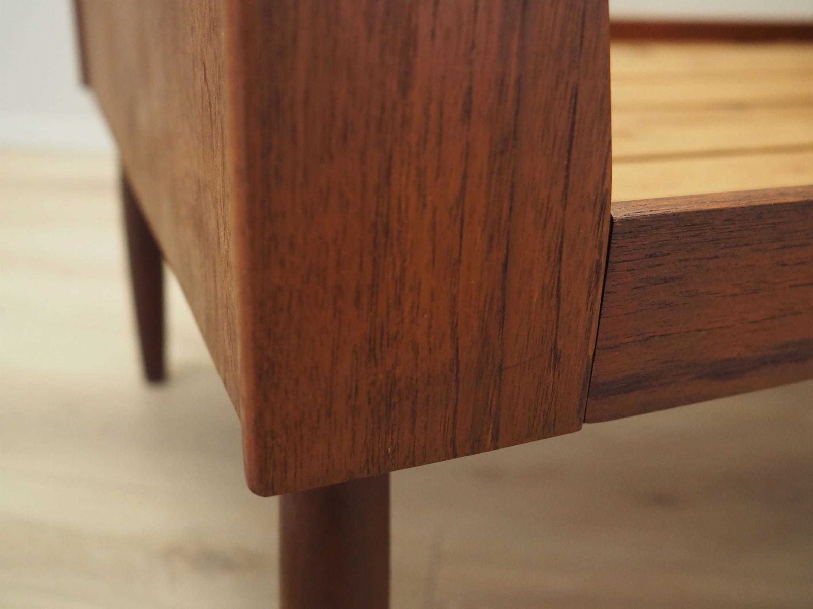 Teak Bed, Danish Design, 1970s, Manufactured In Denmark photo vintage