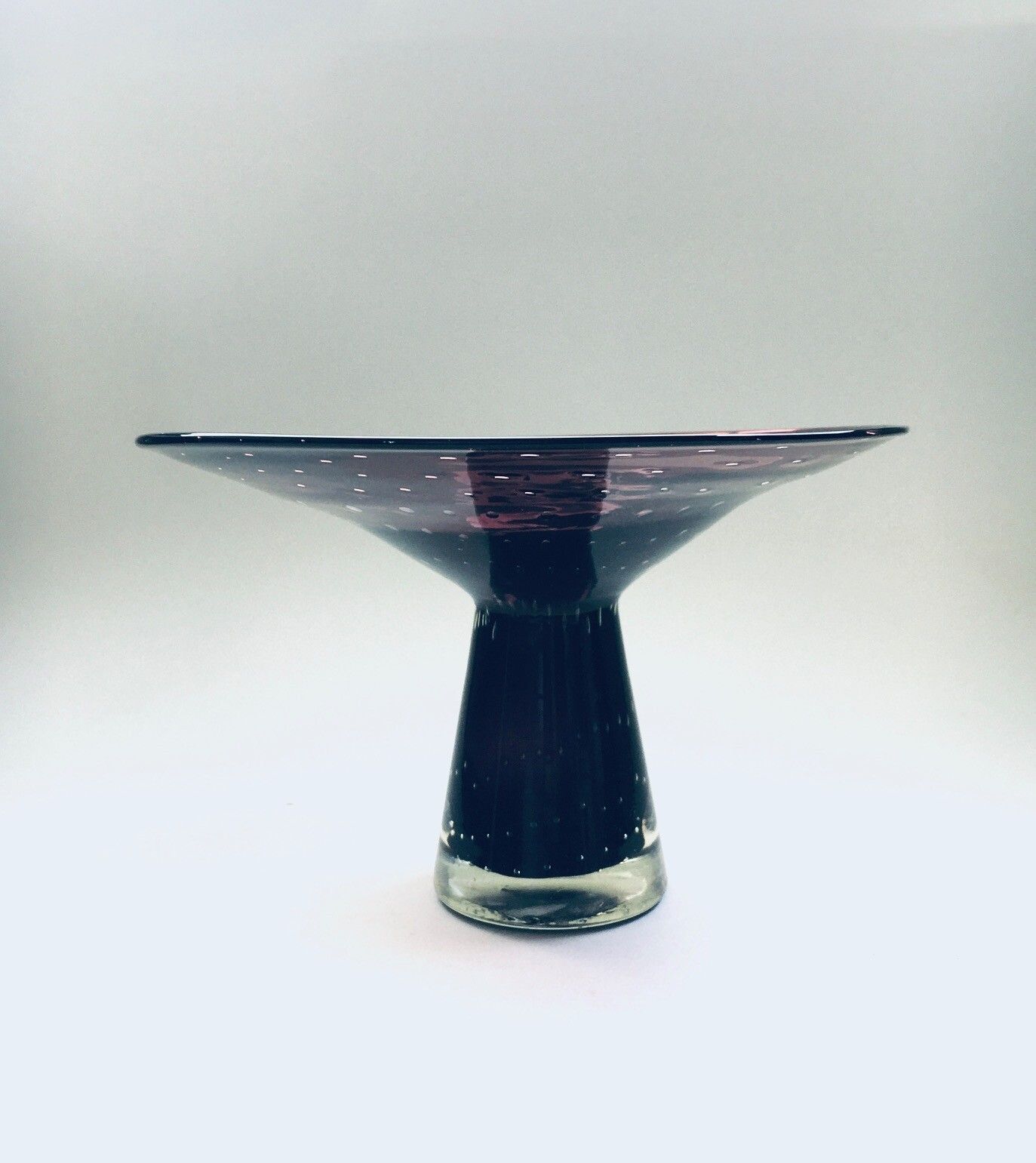 Vintage Murano Kunstglas Bubble Schaal/Vaas, Italië, Ca. Jaren 1970 photo Woonaccessoires