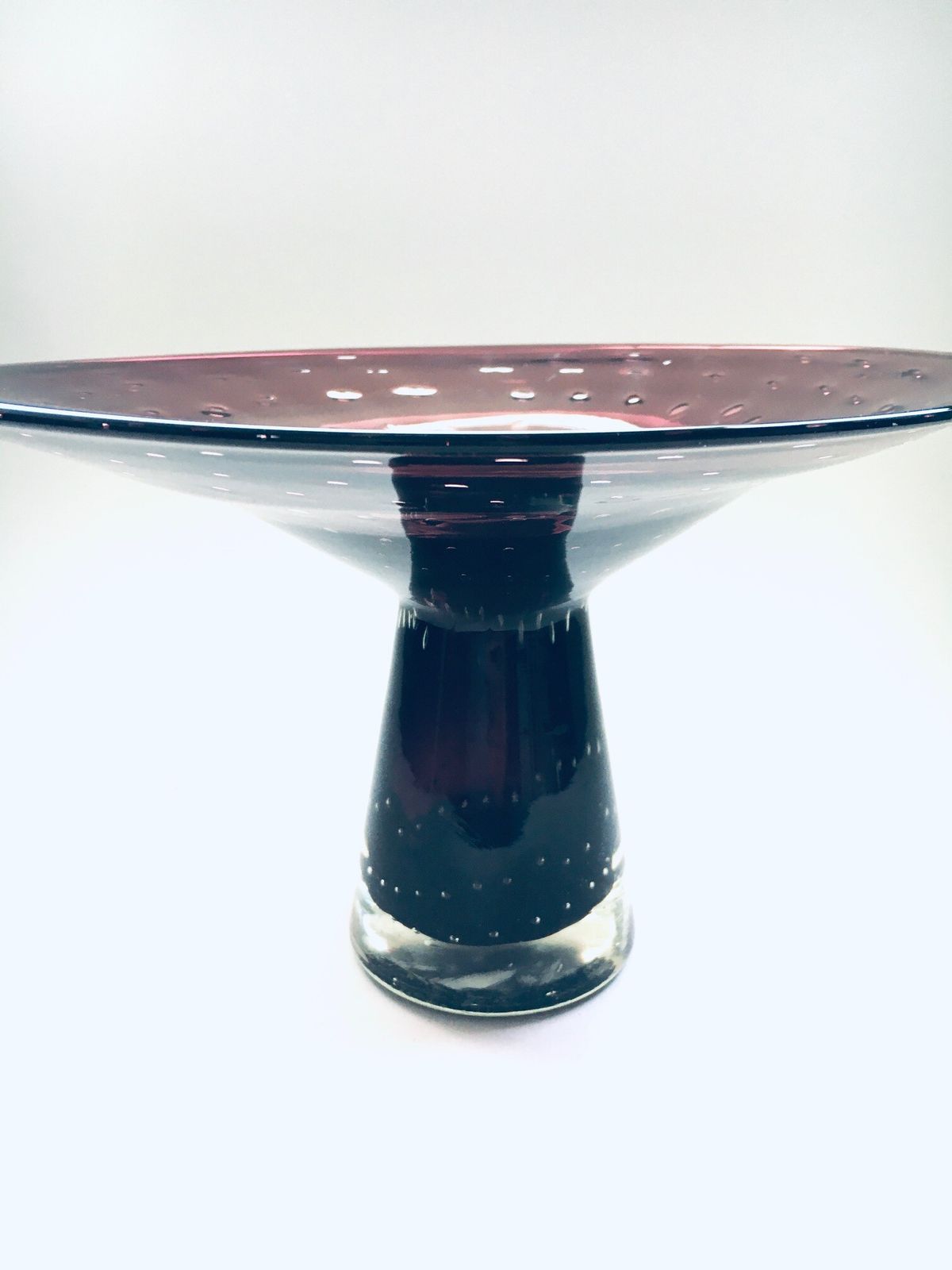 Vintage Murano Kunstglas Bubble Schaal/Vaas, Italië, Ca. Jaren 1970 photo 100.44