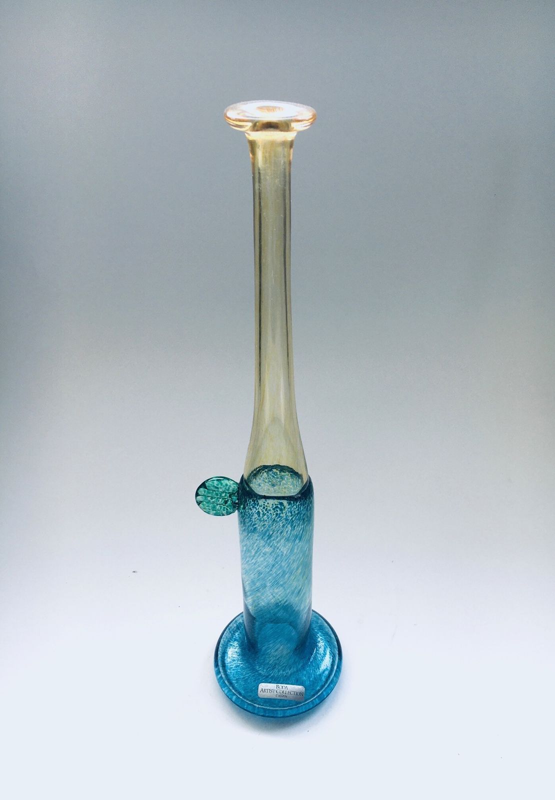 Boda Artist Collection Art Glass Vase By Bertel Vallien For Kosta Boda, Sweden 1980's photo for sale