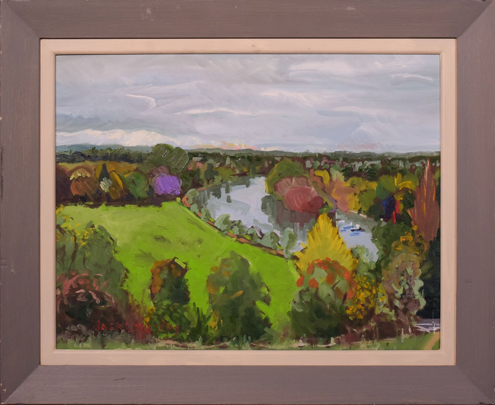 Richmond Terrace Sunset, En Plein Air photo for sale