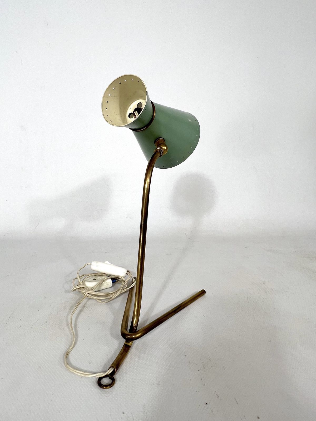 Mid Century Stilnovo Brass Orientable Table Or Wall Lamp From 50s photo buy