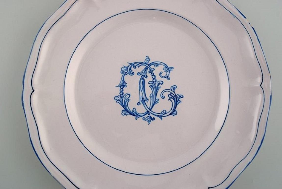 Emile Gallé For St. Clement Nancy, Twelve Antique Plates In Hand Painted Faience photo Home Decor