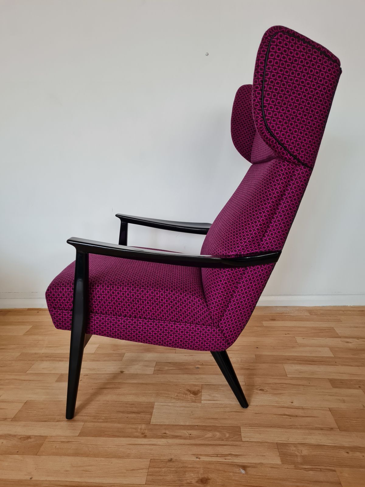 Unique Midcentury Wing Chair, 1970s photo furniture