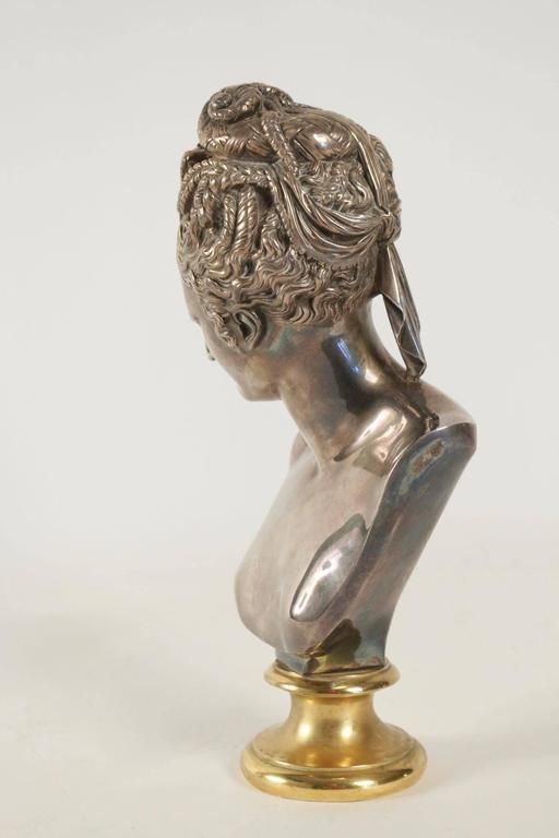 Buste Of Diane In Bronze And Silver, Beginning Of The 20th Century photo 2948.72