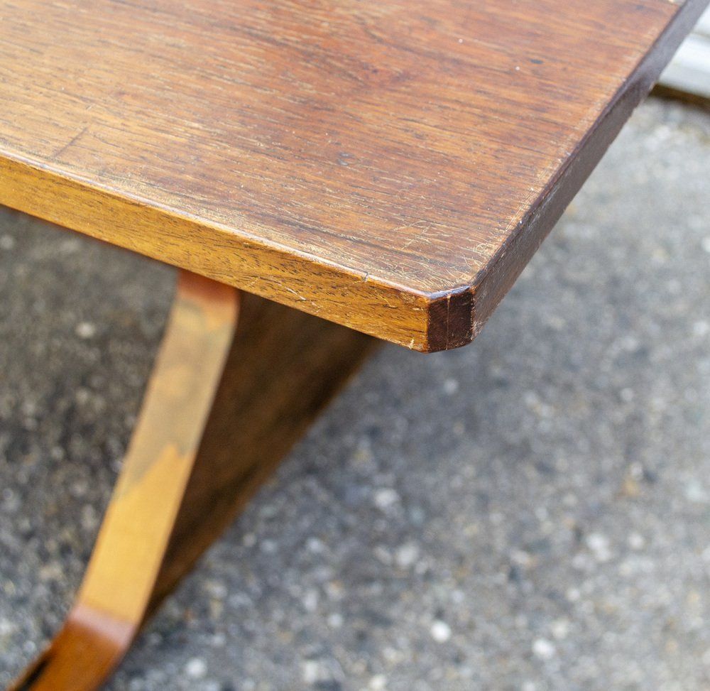 Rosewood Table By Gianfranco Frattinis For Bernini Italy, 1957 photo vintage