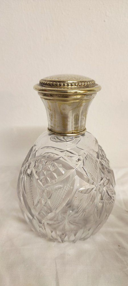 French Cut Glass Toilet Set, 1940s, Set Of 3 photo Home Decor