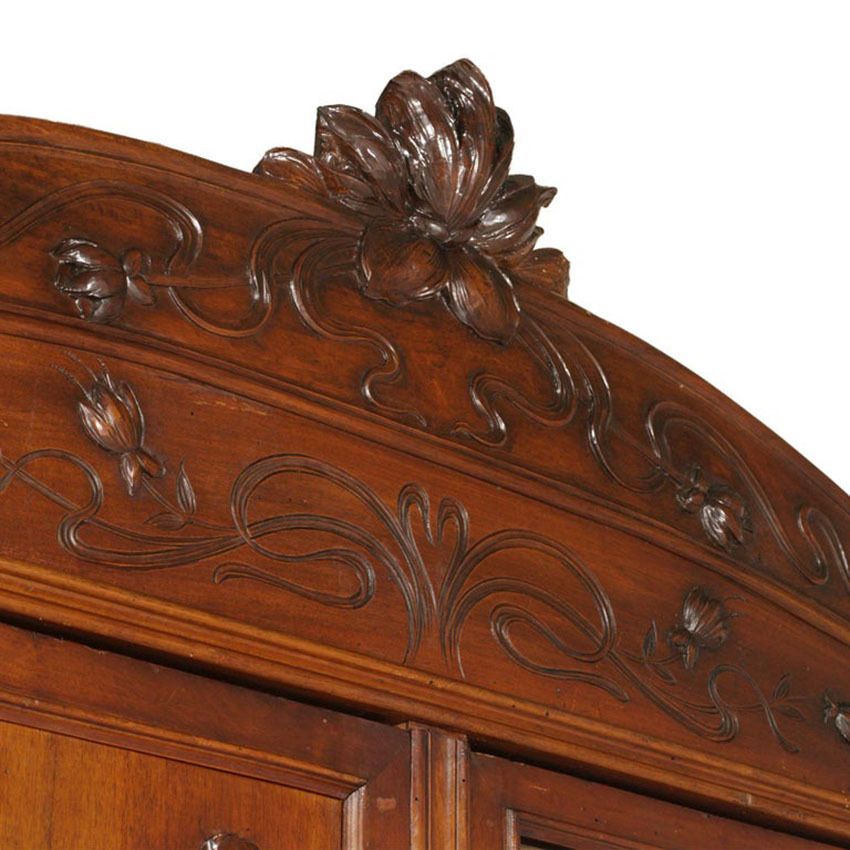 photo furniture Art Nouveau, Wardrobe , Chest Of Drawers By Vincenzo Cadorin Venezia In Walnut
