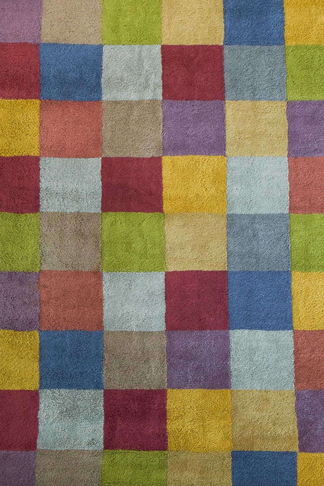 Colourful Chequered Handwoven Rug photo buy