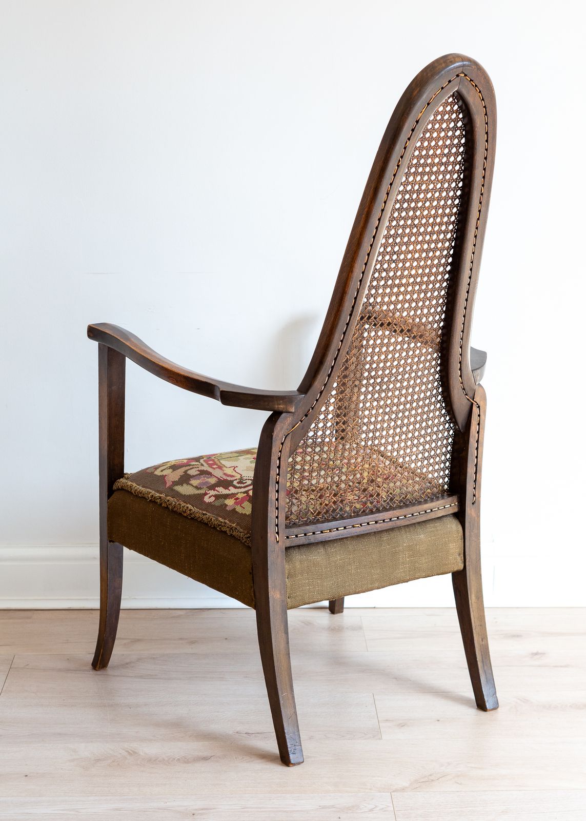 George Walton Arts & Crafts Glasgow School Art Nouveau Antique Fireside Armchair photo for sale