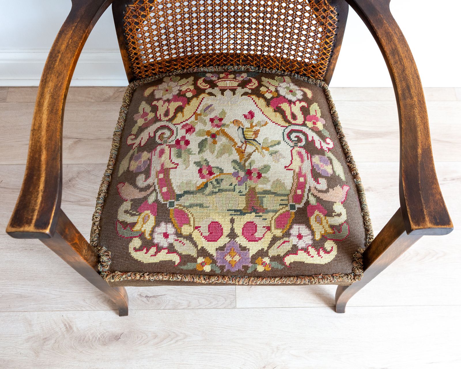photo for sale George Walton Arts & Crafts Glasgow School Art Nouveau Antique Fireside Armchair