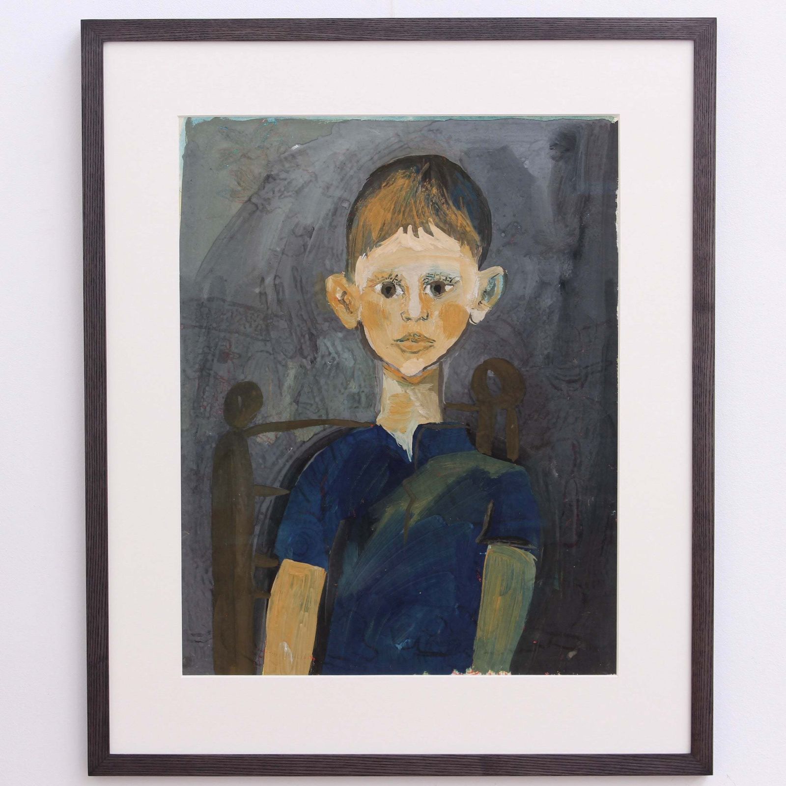 'Portrait Of Boy In A Chair' By Raymond Debiève (Circa 1960s)