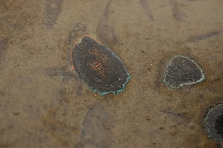 Two Hand Painted Abstract Ceramic Plates By 'Alan Beitner' Signed photo buy