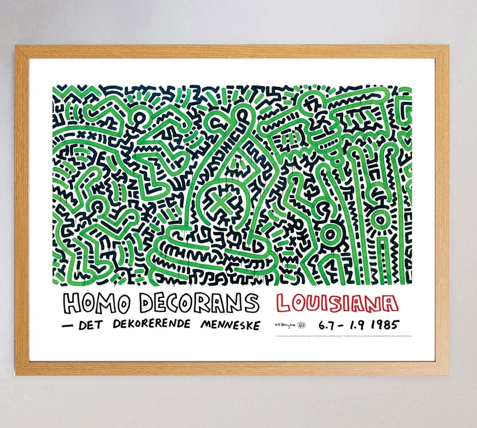 Keith Haring   Homo Decorans  Original Vintage Poster photo Art