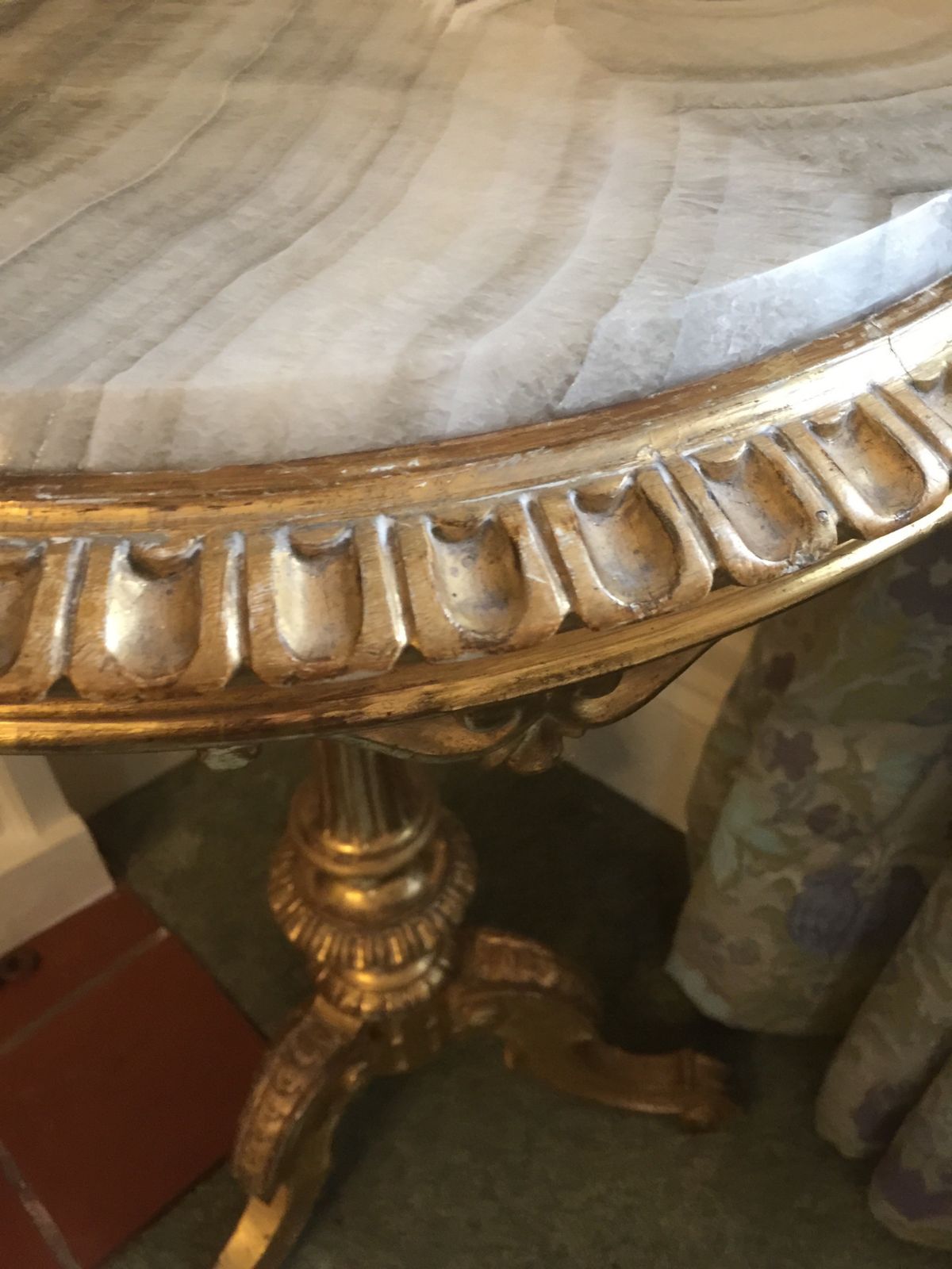 Stunning Nineteenth Century Country House Marble Topped Tripod Table photo vinterior