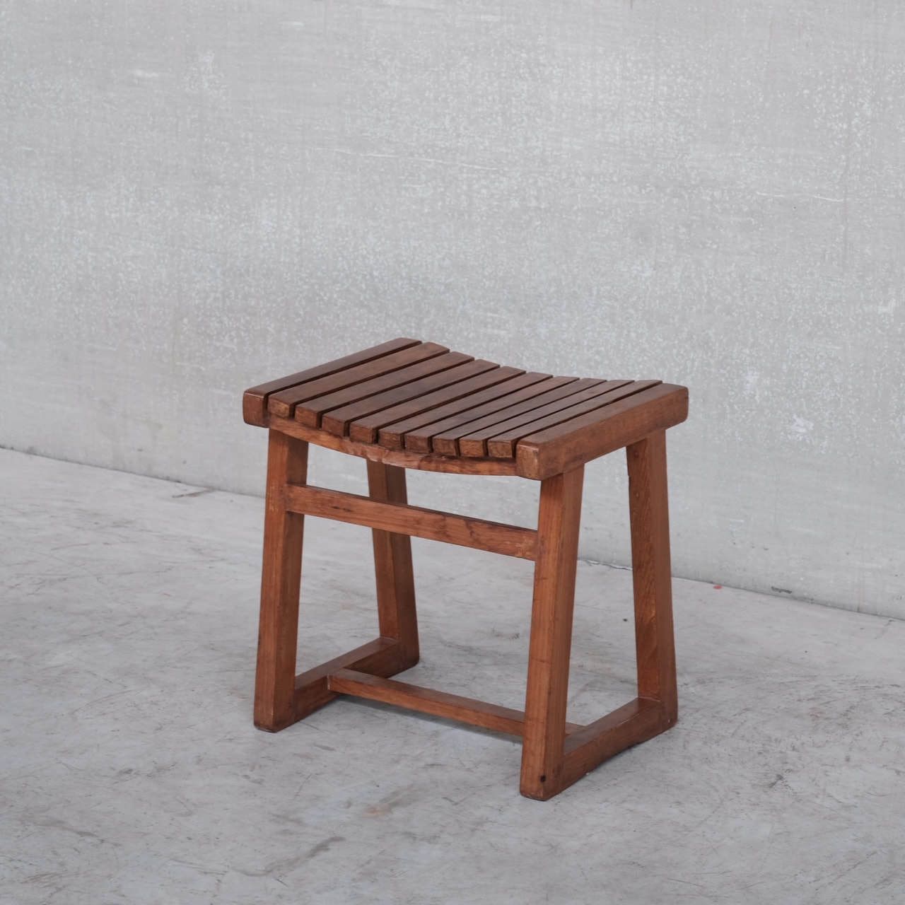 Pair Of Pierre Jeanneret Teak Stools Pj 011029 photo for sale