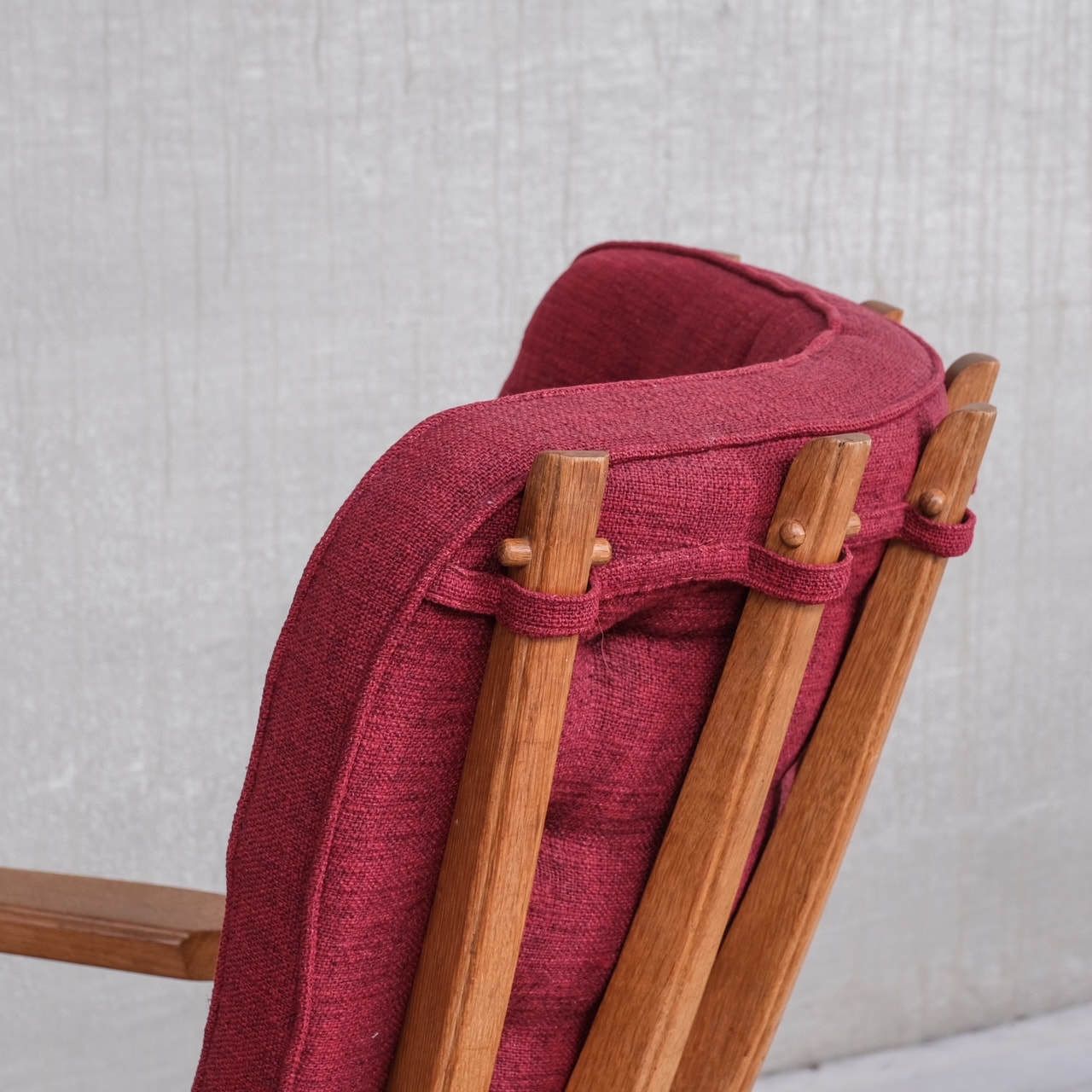 Guillerme Et Chambron Oak Mid Century French Armchair photo buy