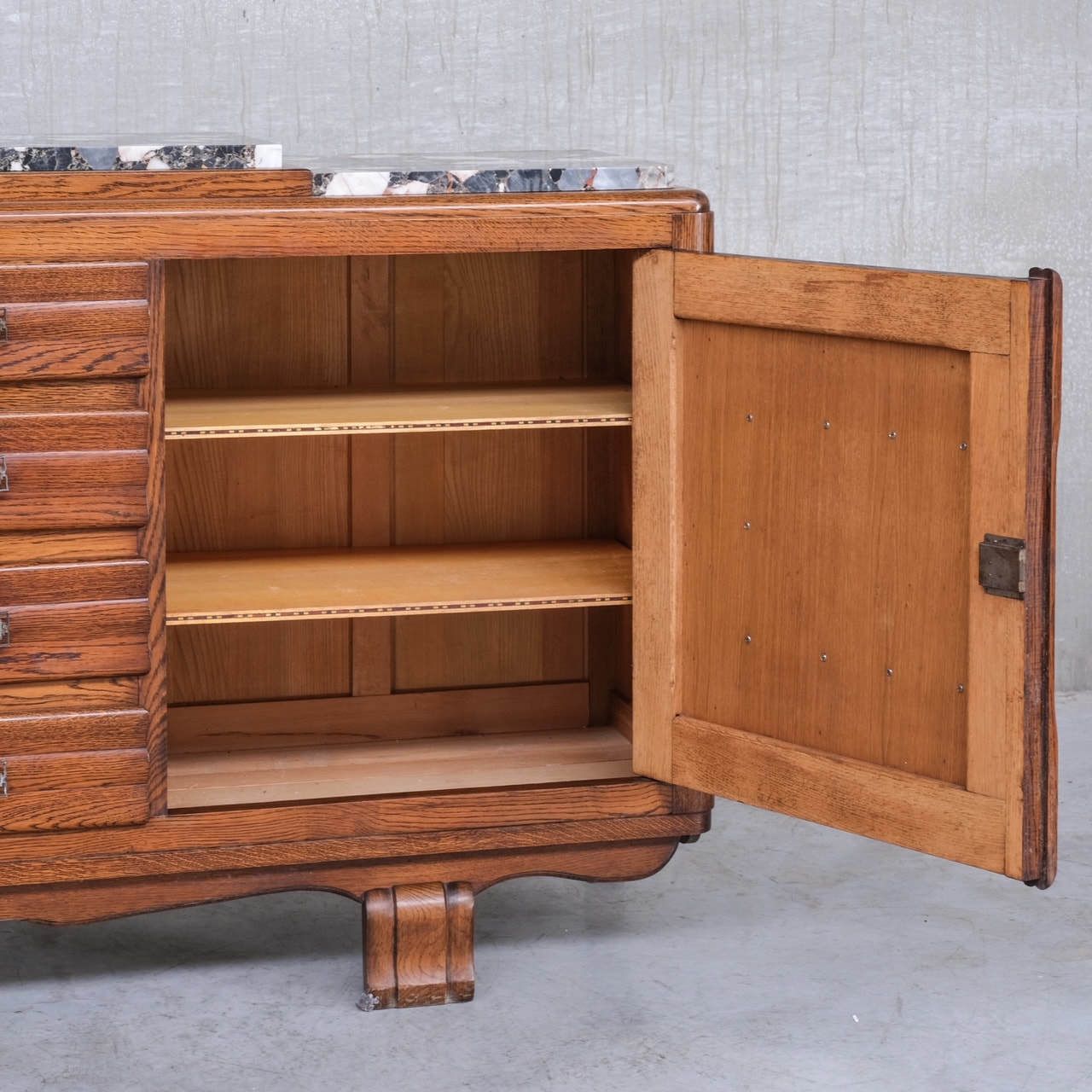 Art Deco French Marble Credenza Or Sideboard photo vinterior