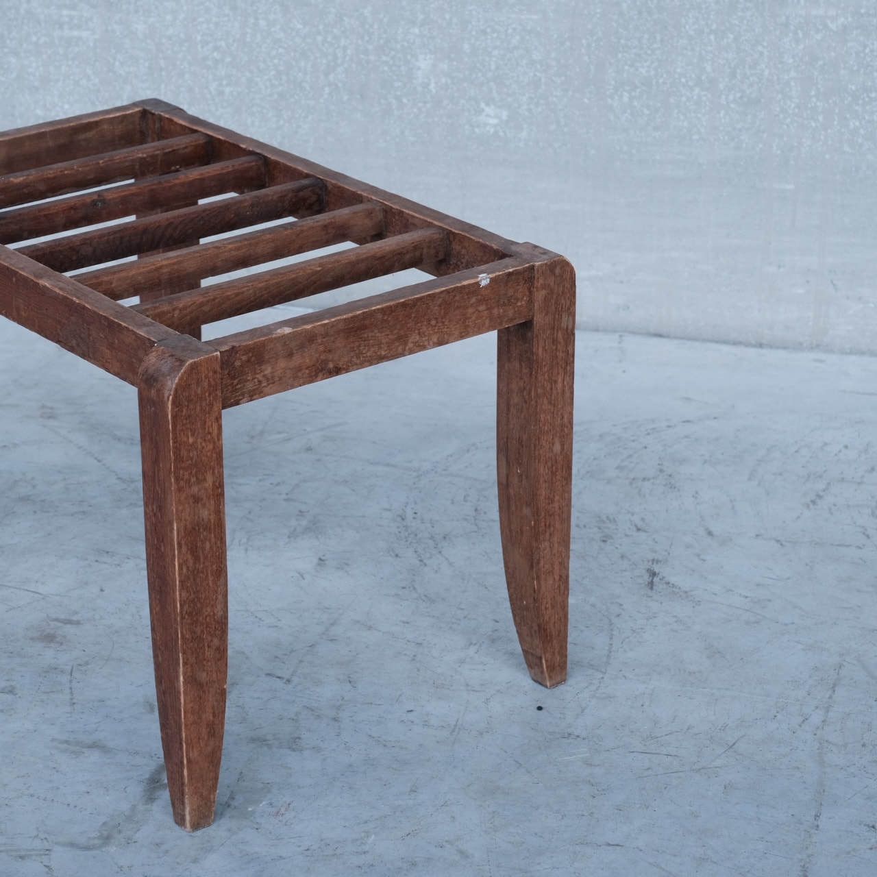 French Mid Century Wooden Luggage Racks (10) photo Furniture