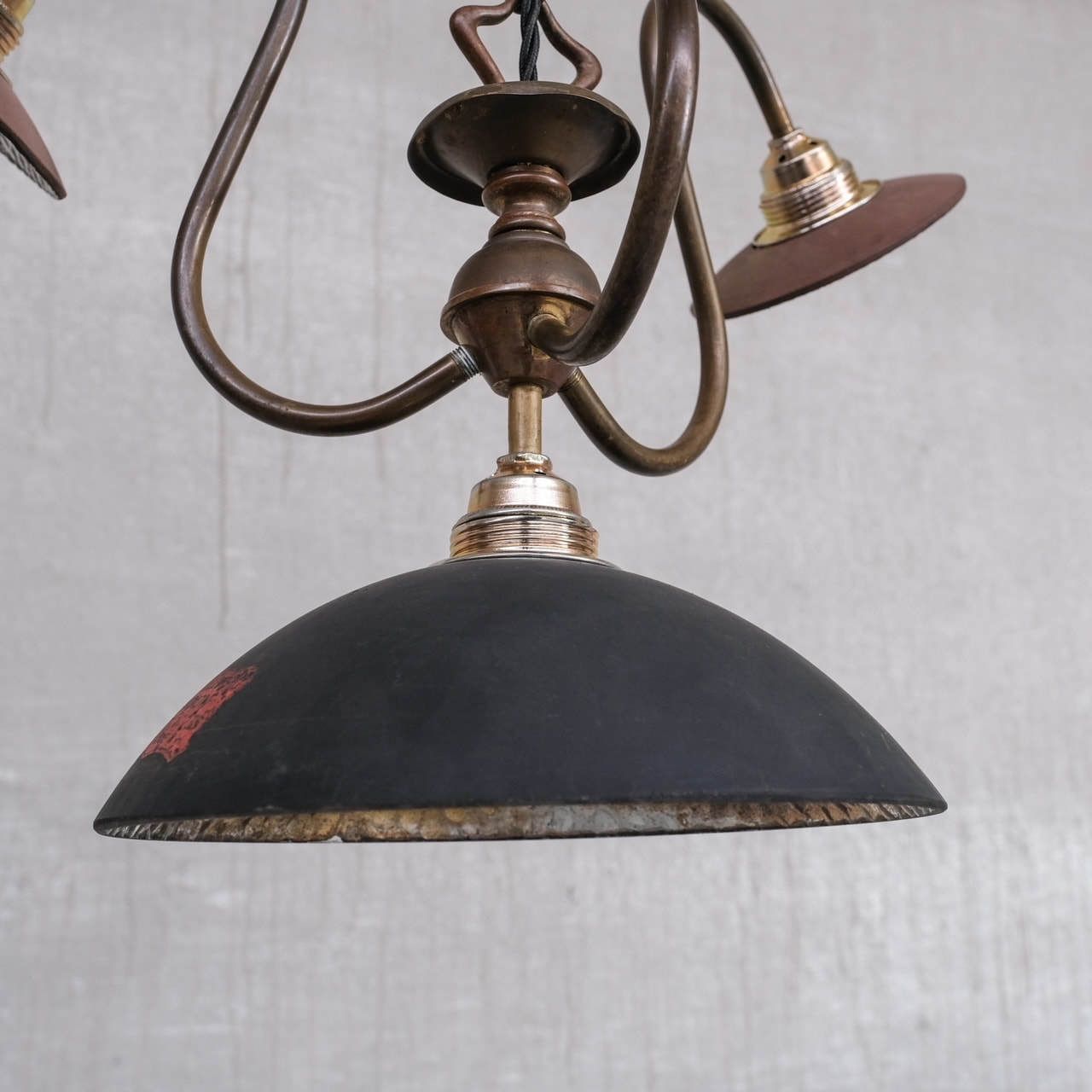 photo furniture Antique English Swan Neck Mercury Glass Pendant Light/Chandelier
