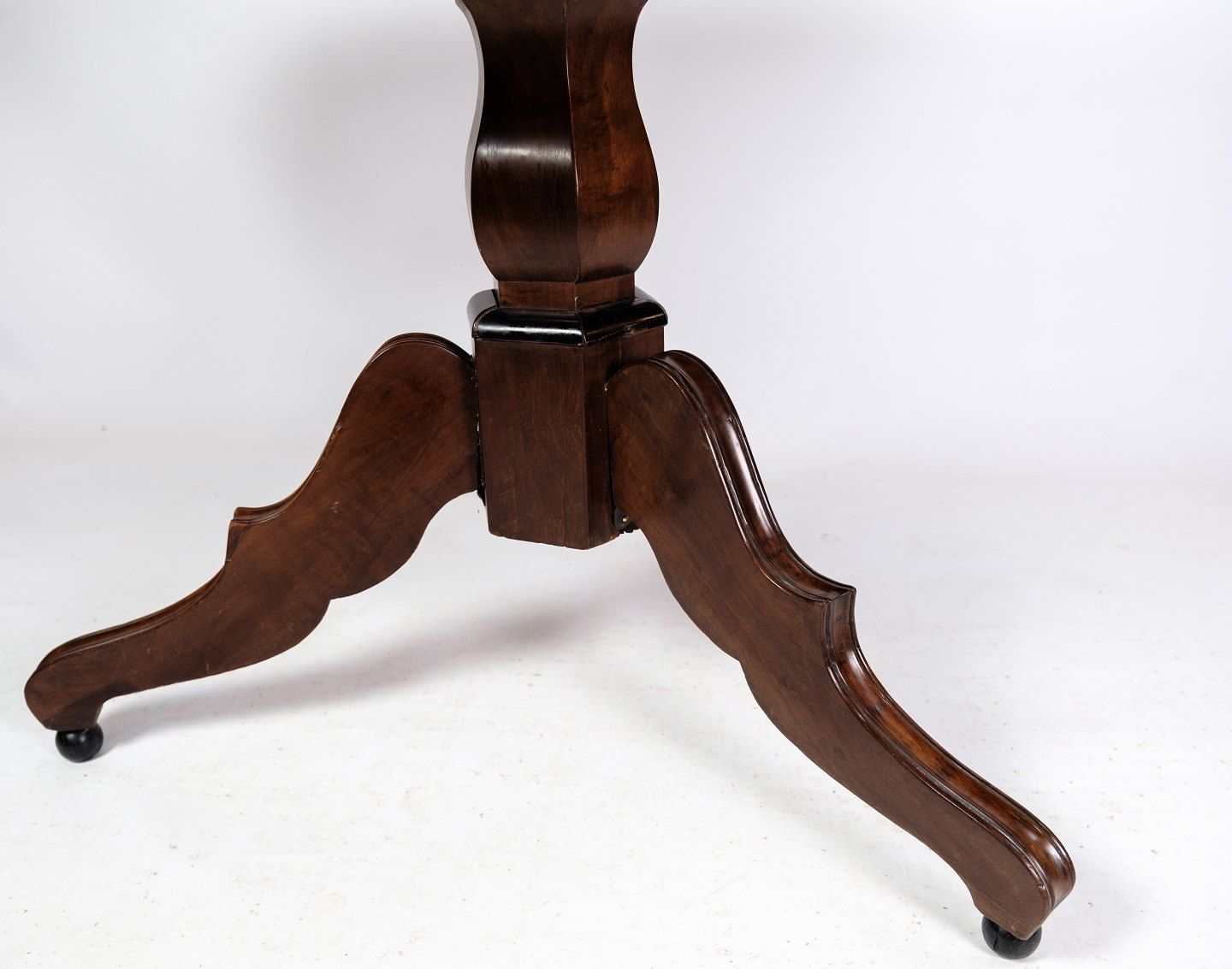 Dining Table Made In Mahogany, Late Empire, 1840 photo for sale