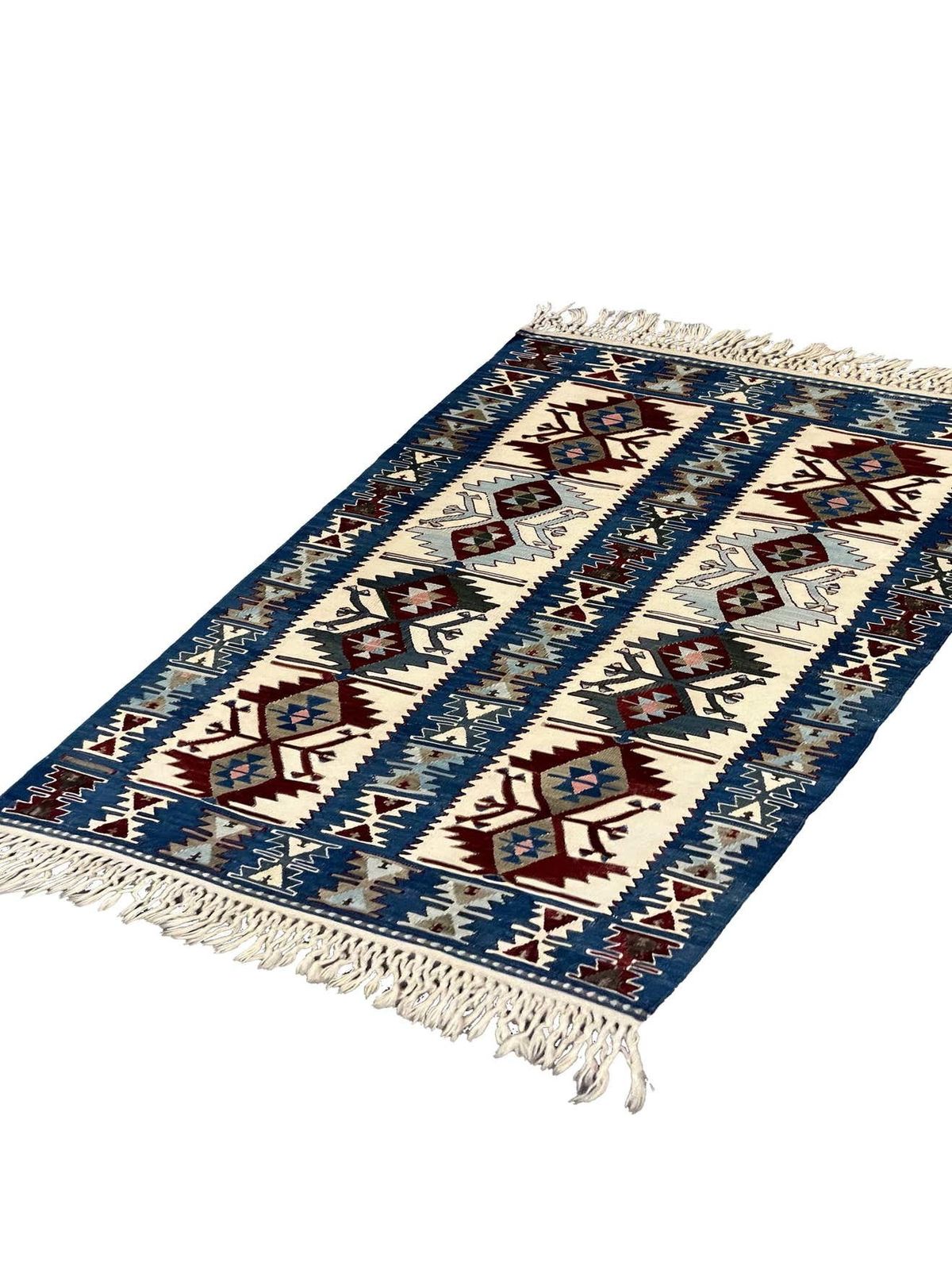 Kilim Geometric Handmade Carpet Oriental Tribal Rug photo furniture