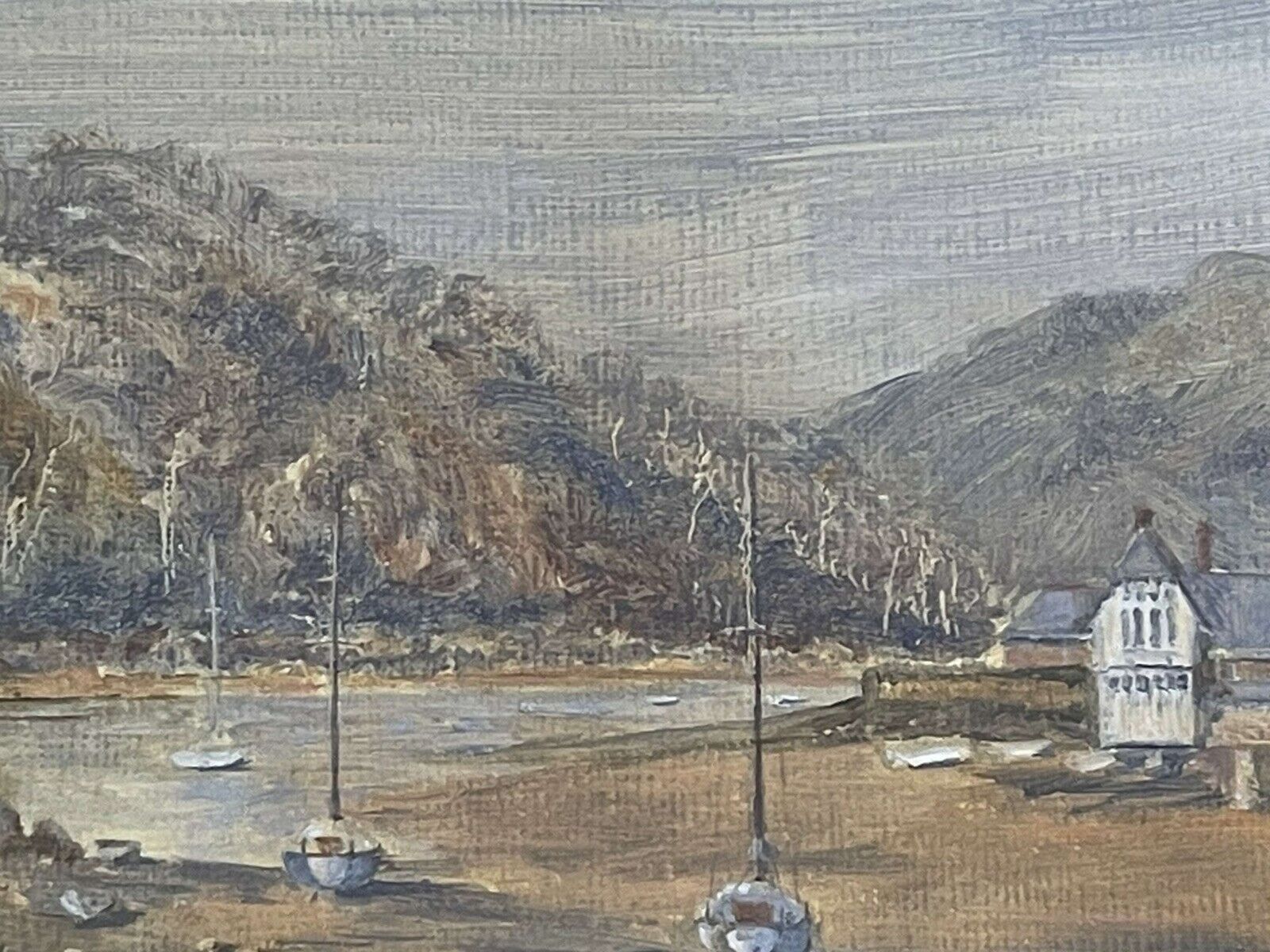 The Quay On The River Yealm Devon By Shelia F Hicks. photo furniture
