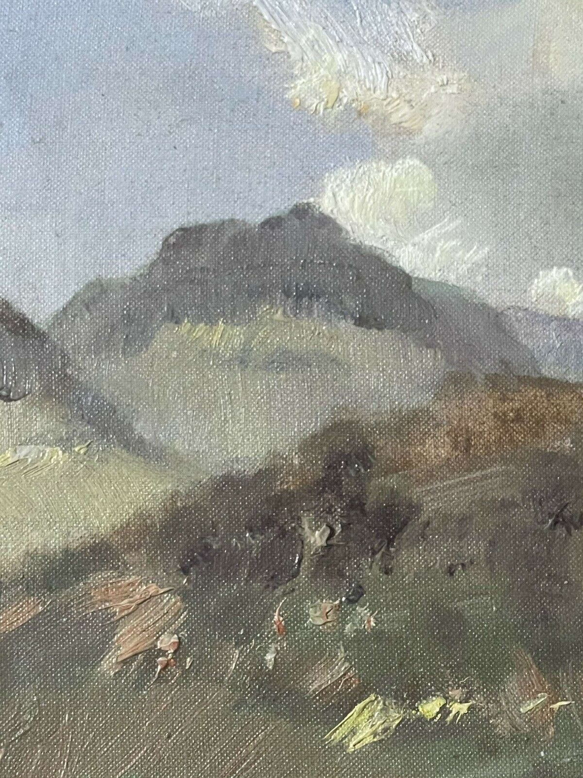 Original Painting By Vernon Ward Cumbrian Mountains photo vintage
