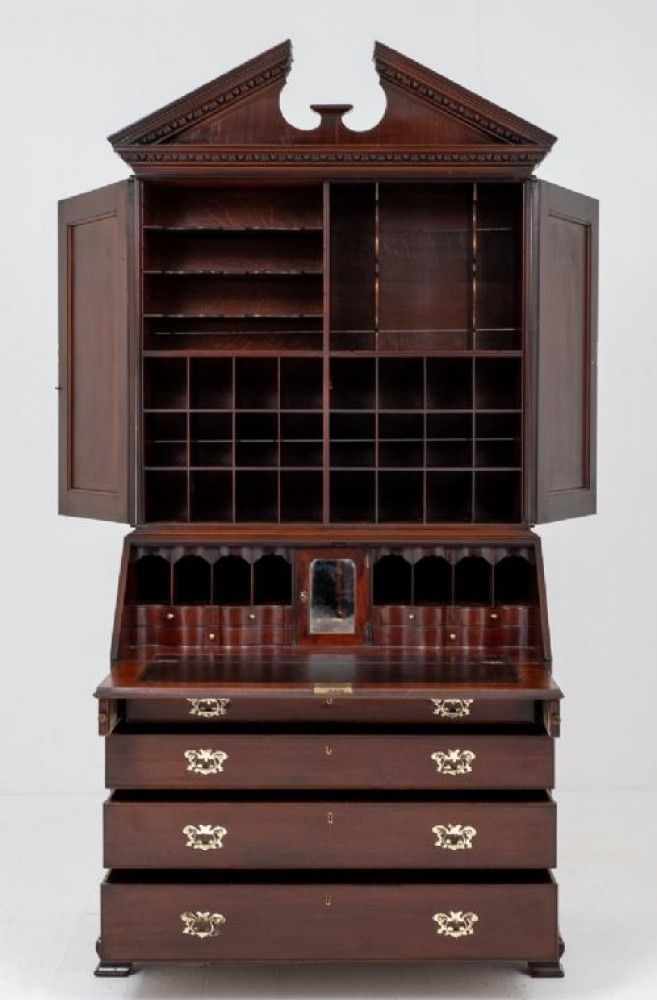 George II Bureau Bookcase   18th Century Mahogany photo 3995.0