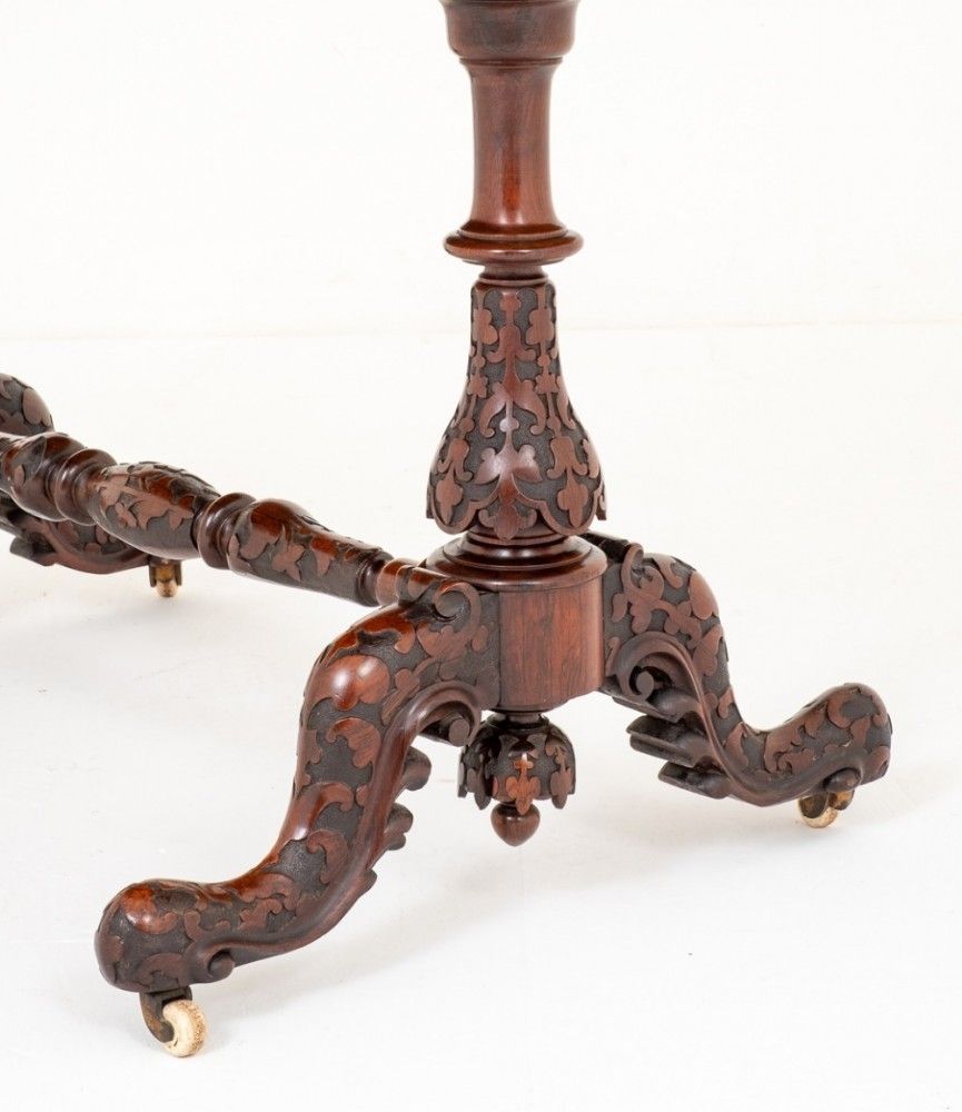 Irish Centre Table   Antique Rosewood Circa 1860 photo Furniture