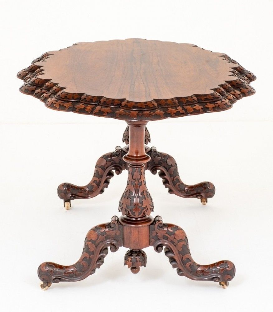 Irish Centre Table   Antique Rosewood Circa 1860 photo buy