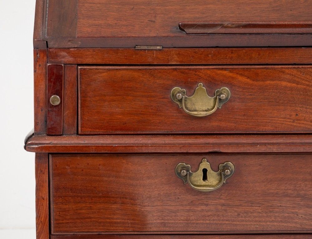 photo vinterior Georgian Bureau Bookcase Mahogany Antique