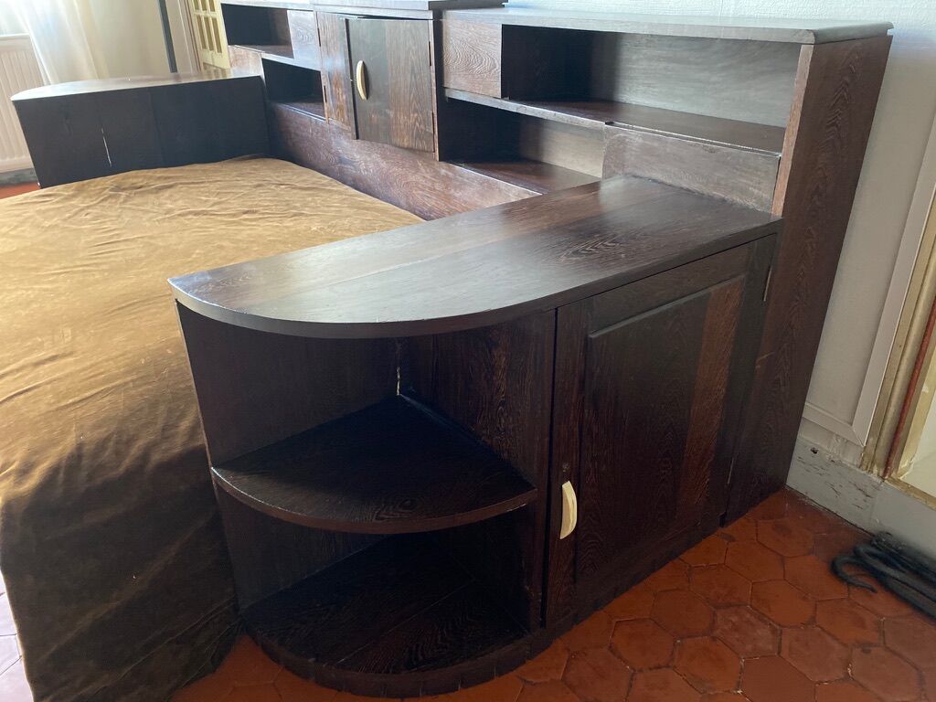Art Deco Daybed In Palm Wood 1930 photo buy