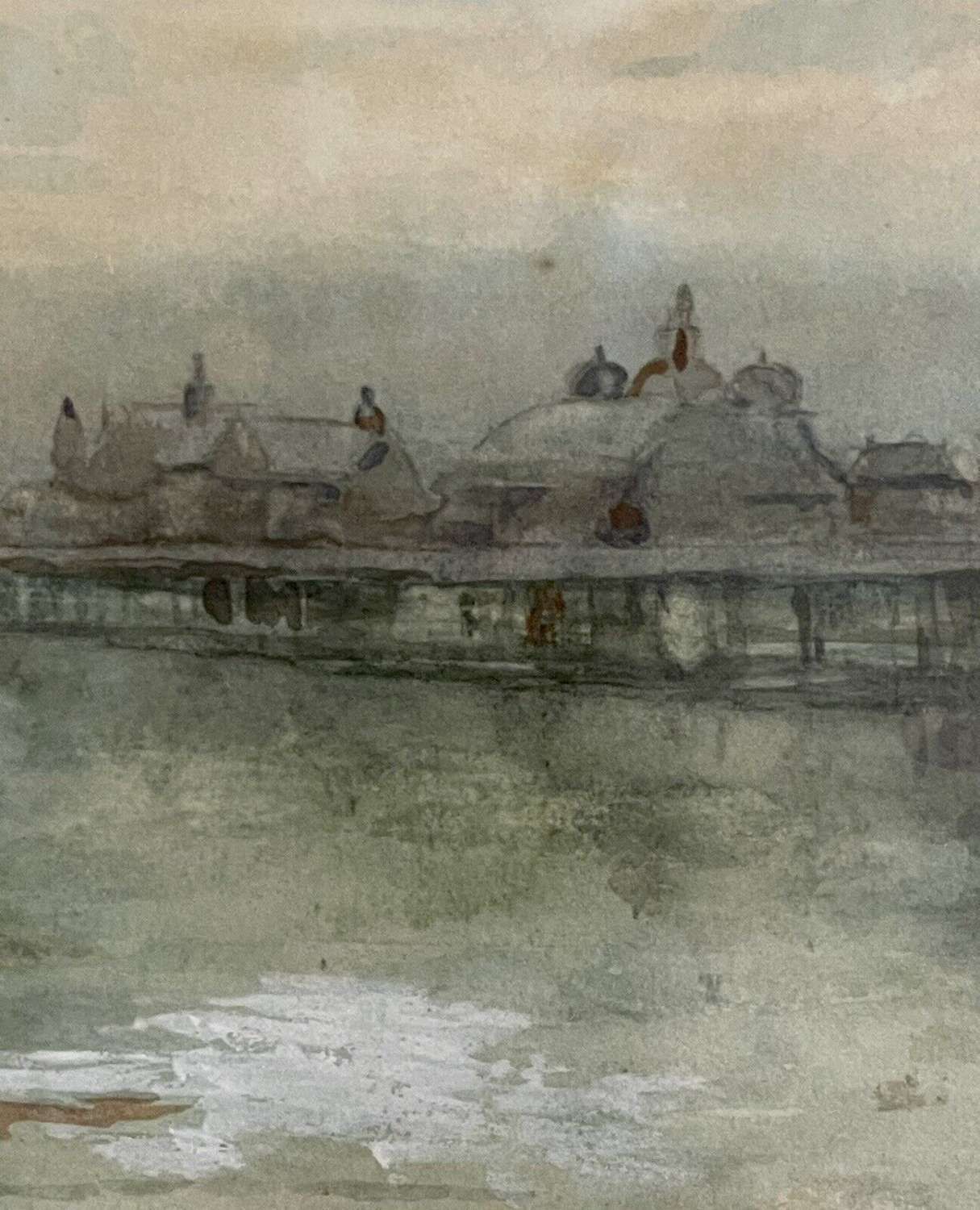 Original Watercolour Brighton Pier By B Pratt photo furniture