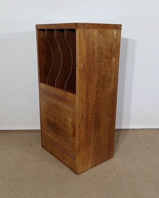 Small Filing Cabinet In Solid Oak – 1950 photo buy