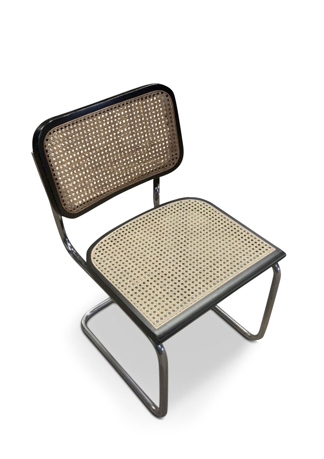 Cesca B 32 Ebonised Wood Cantilever Chair With Weave Seat A Later Marcel Breuer Made In Italy Pricing Per Chair Three Chairs In Stock Ol