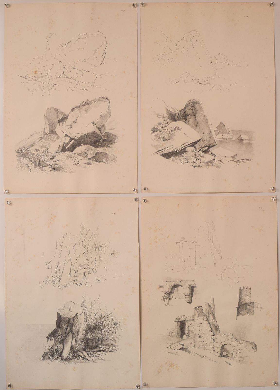 photo furniture Set Of 11 Pencil Studies Of Nature