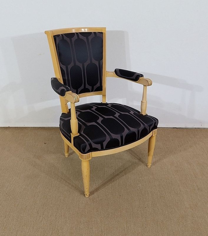 photo furniture Pair Of Armchairs In Solid Sycamore, Directoire Taste   1940