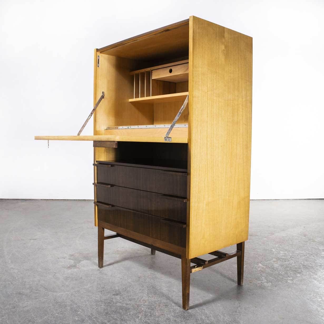 photo furniture 1960’s Large Mid Century Desk  Cabinet – Up Zavody