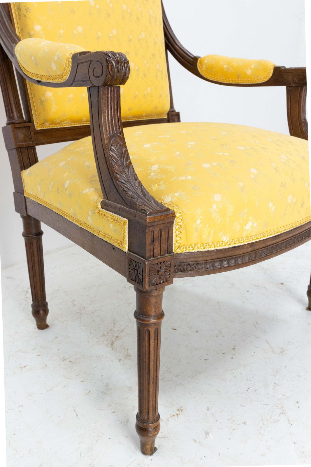 Walnut Fauteuil Louis XVI Revival Armchair French, Late 19th Century To Recover photo buy