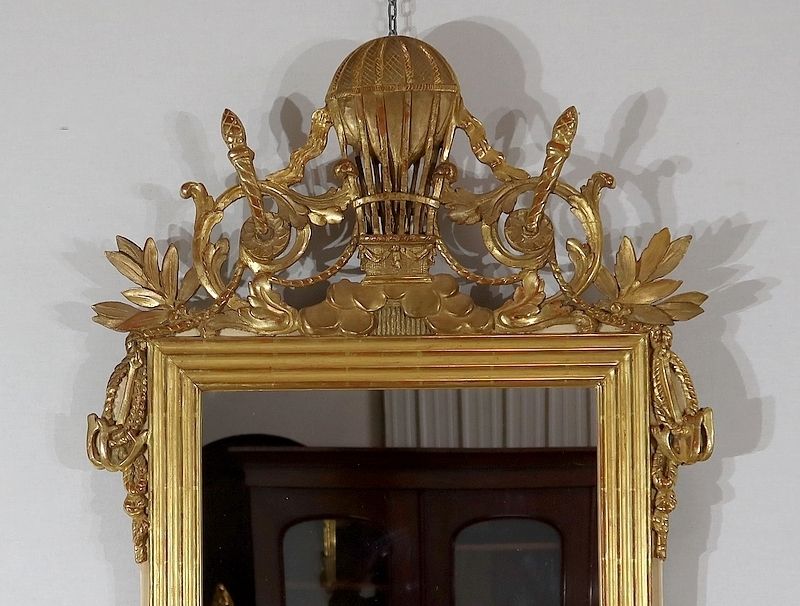 Mirror In Wood Gilded With Gold Leaf Louis   19th Century photo Home Decor