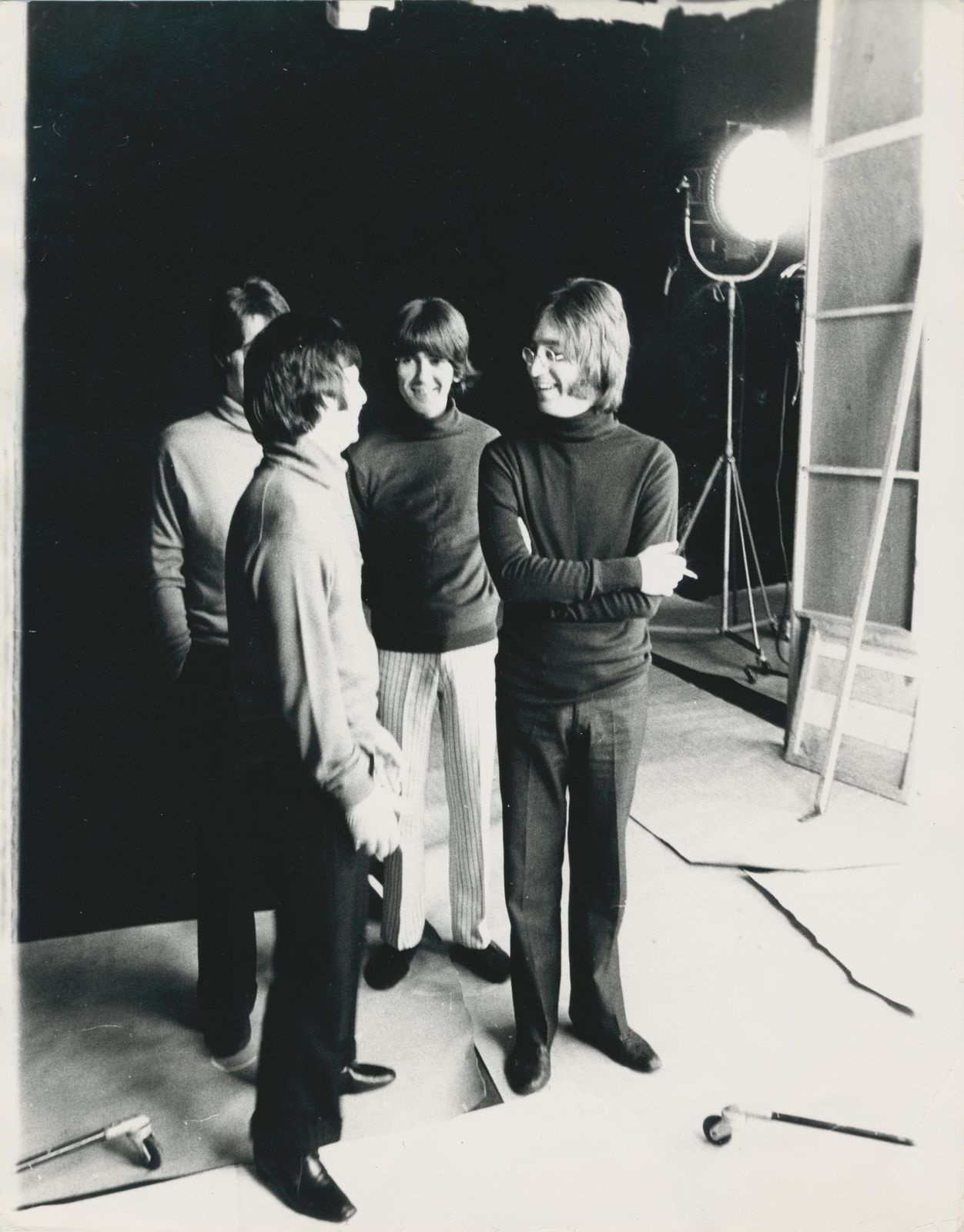 The Beatles, Black And White Photography, Studio Shoot Of 1976, 20,2 X 15,9 Cm