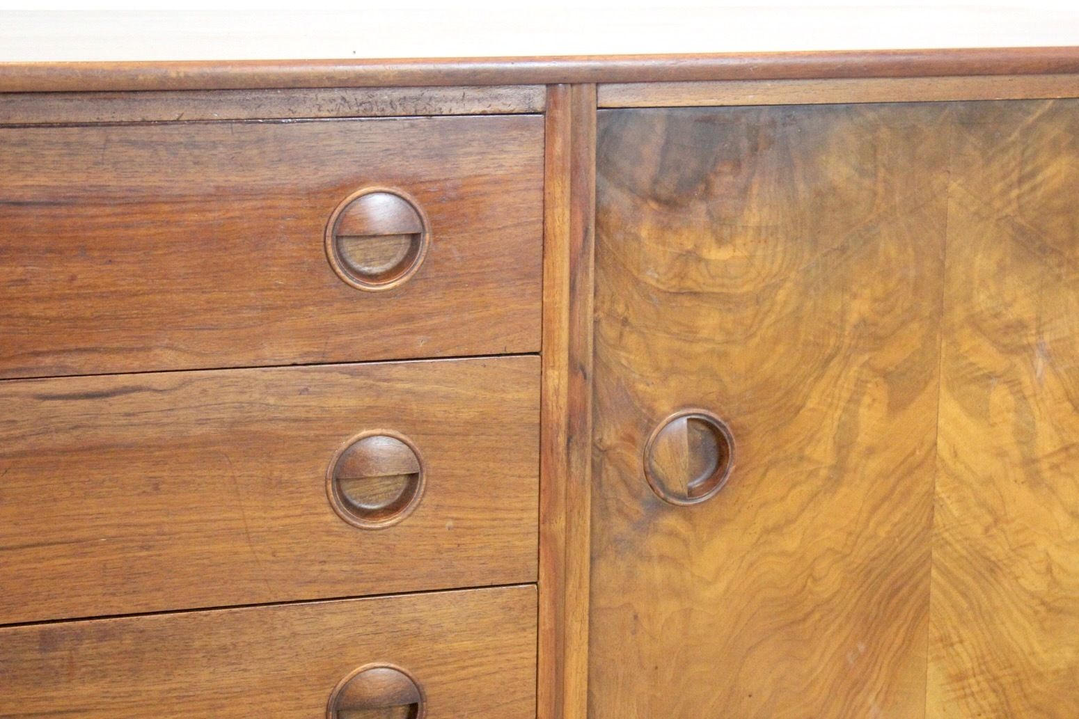 Walnut And Brass Sideboard By William Watting For Fristho Modernart Denmark photo Furniture