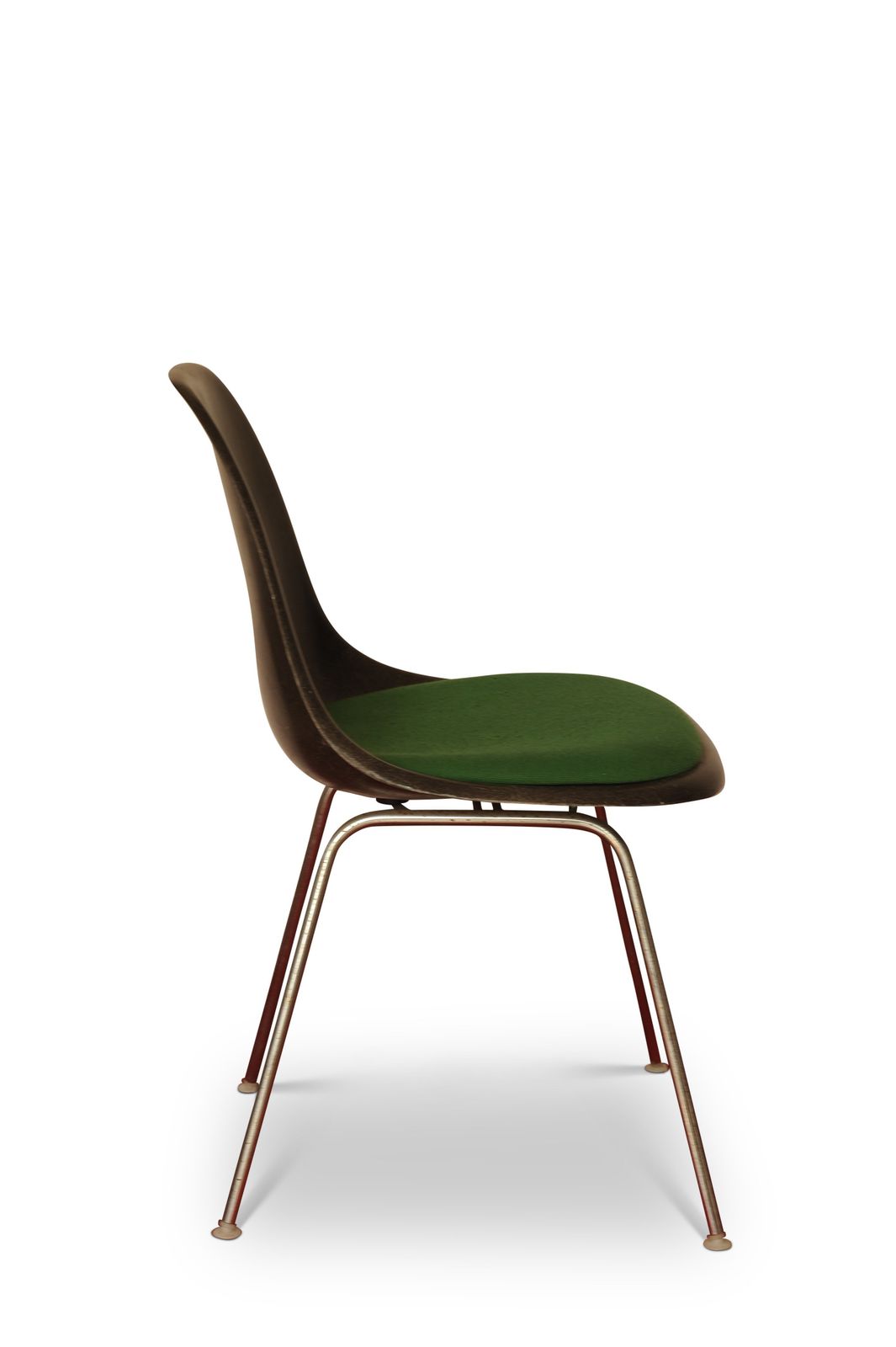 Charles & Ray Eames For Herman Miller Dss Fibreglass Upholstered Chair With Chrome Base Ol photo vinterior