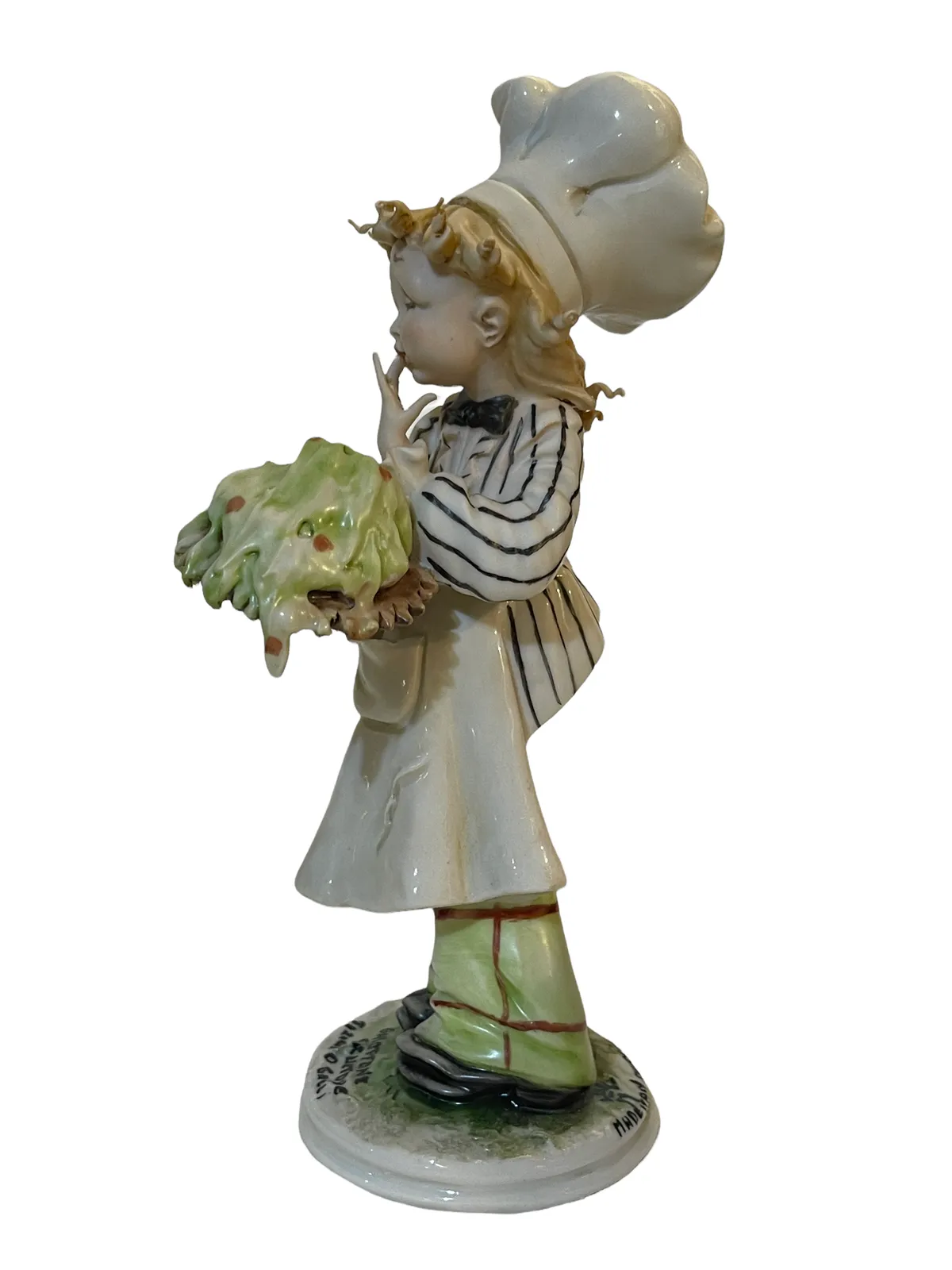 Capodimonte Figurine, 20th Century, Decorated And Signed Figure, Ghiottone photo 187.2