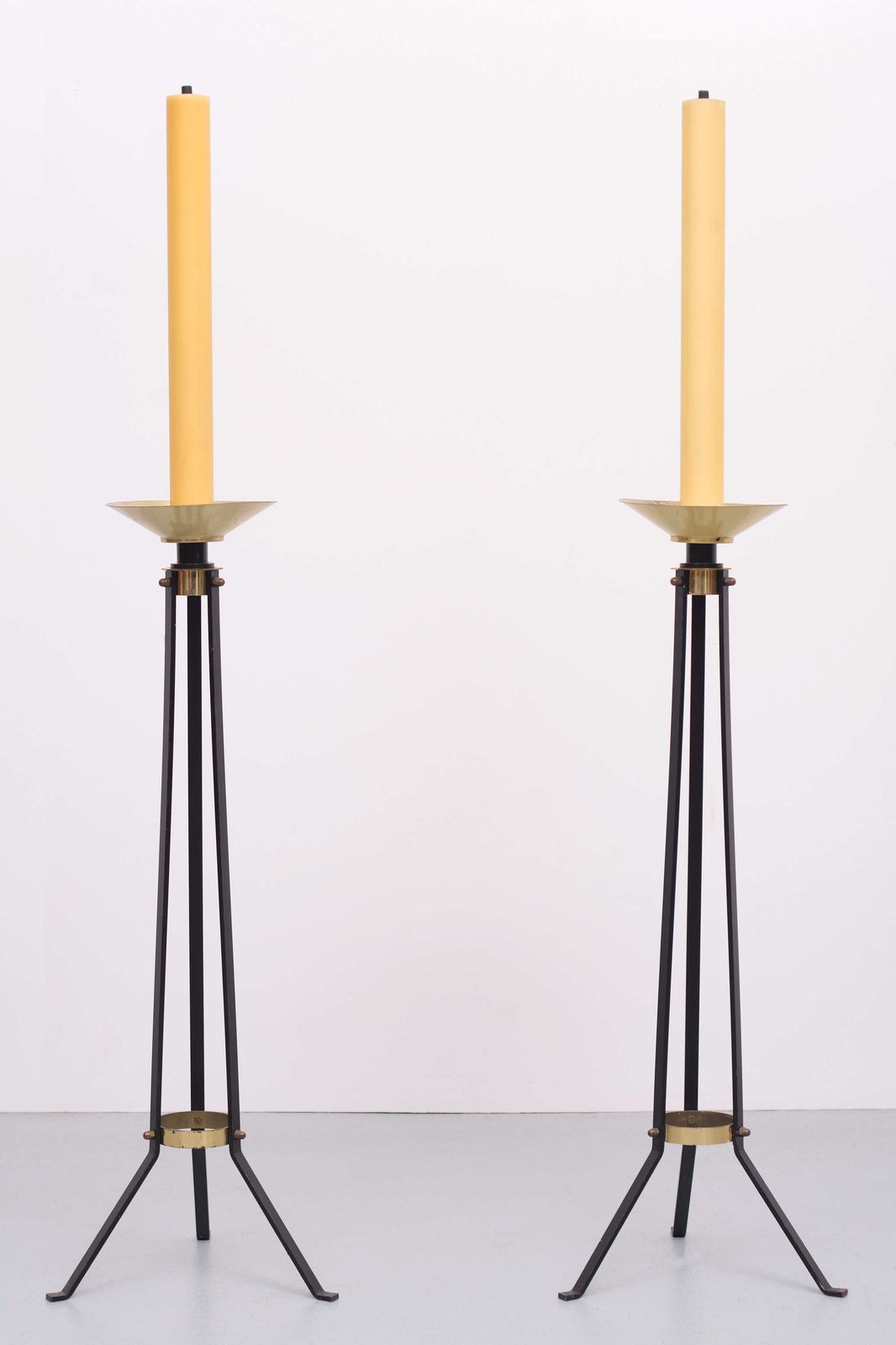 Art Deco Brass Big Church Torchères Dutch 1930s photo vinterior